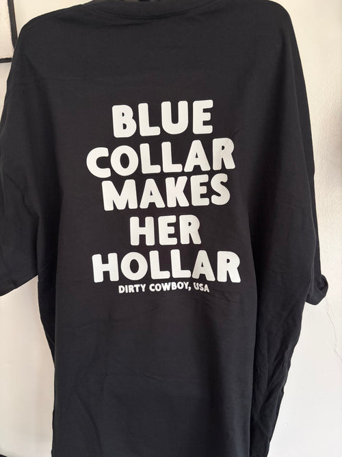Blue Collar Daddy & Dirty Cowboy USA Graphic T-Shirt | Country Western Unisex Tee