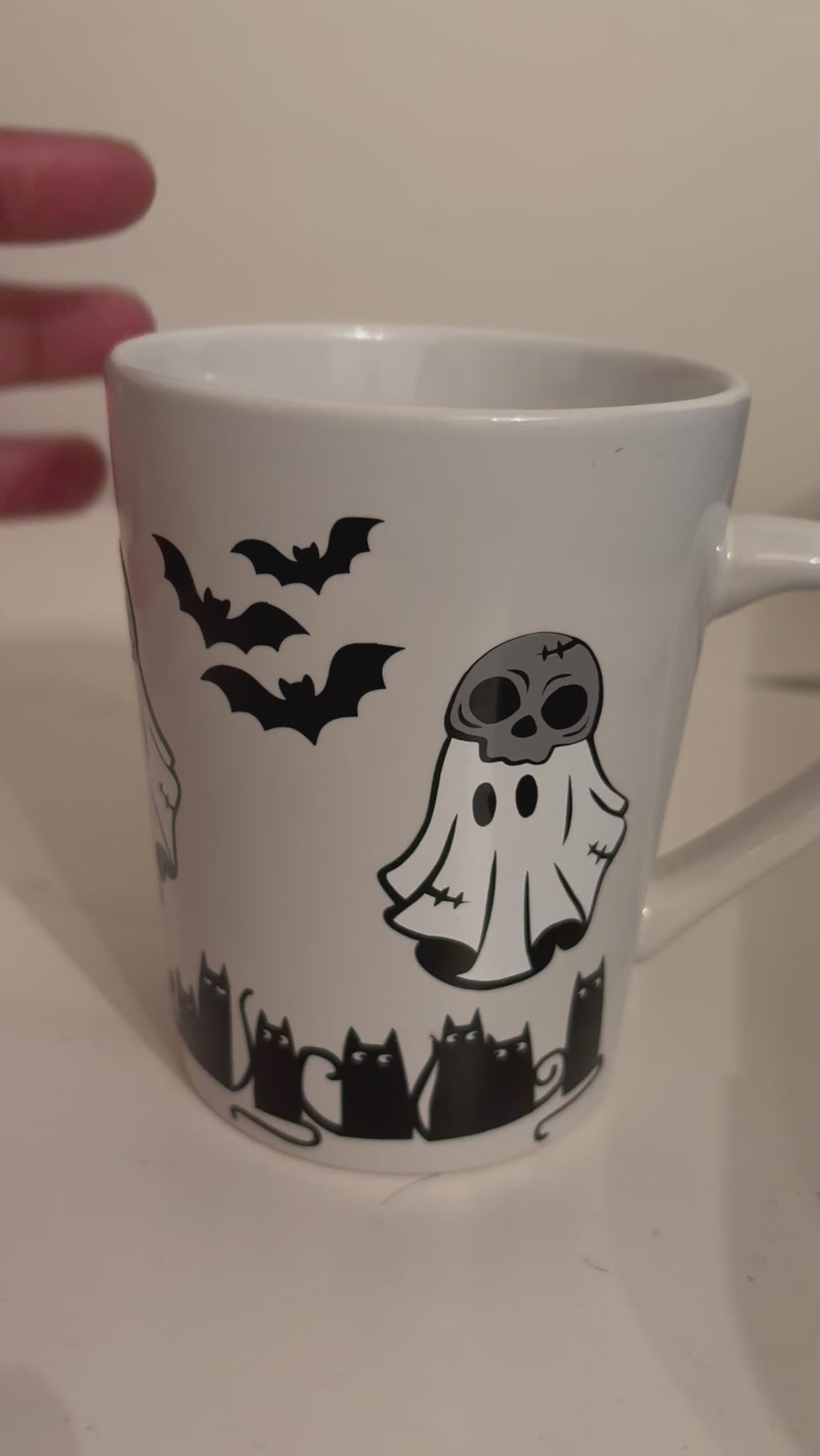 14.5 oz Custom Halloween Ghost & Skull Mug 👻💀